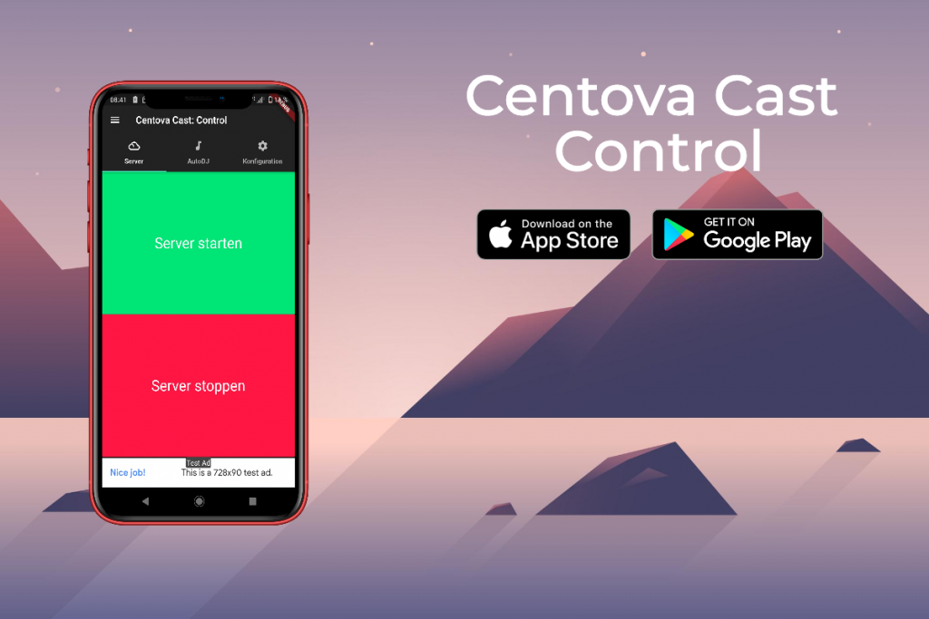 Centova Cast: Control (Android & IOS)