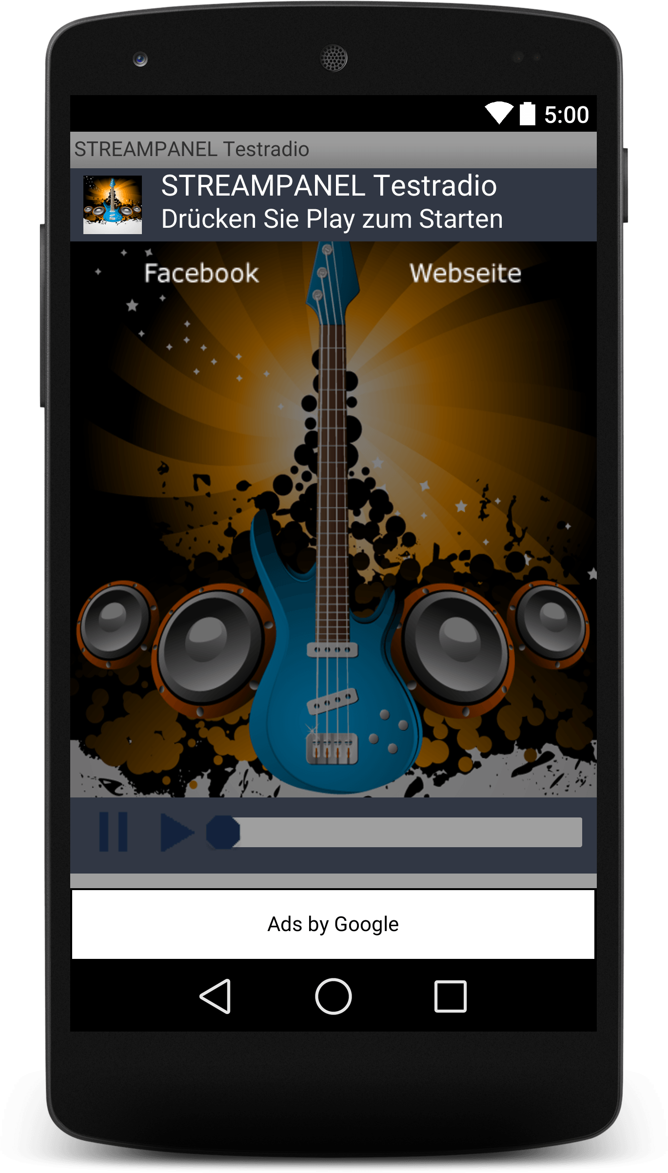 Webradio: Android APP Beispiele Bild